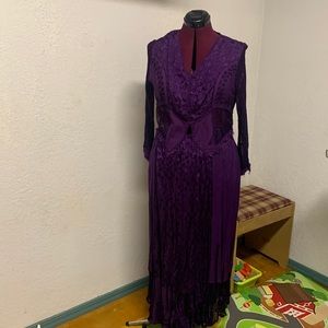 Vintage Gothic Encounter Purple Skirt and Top